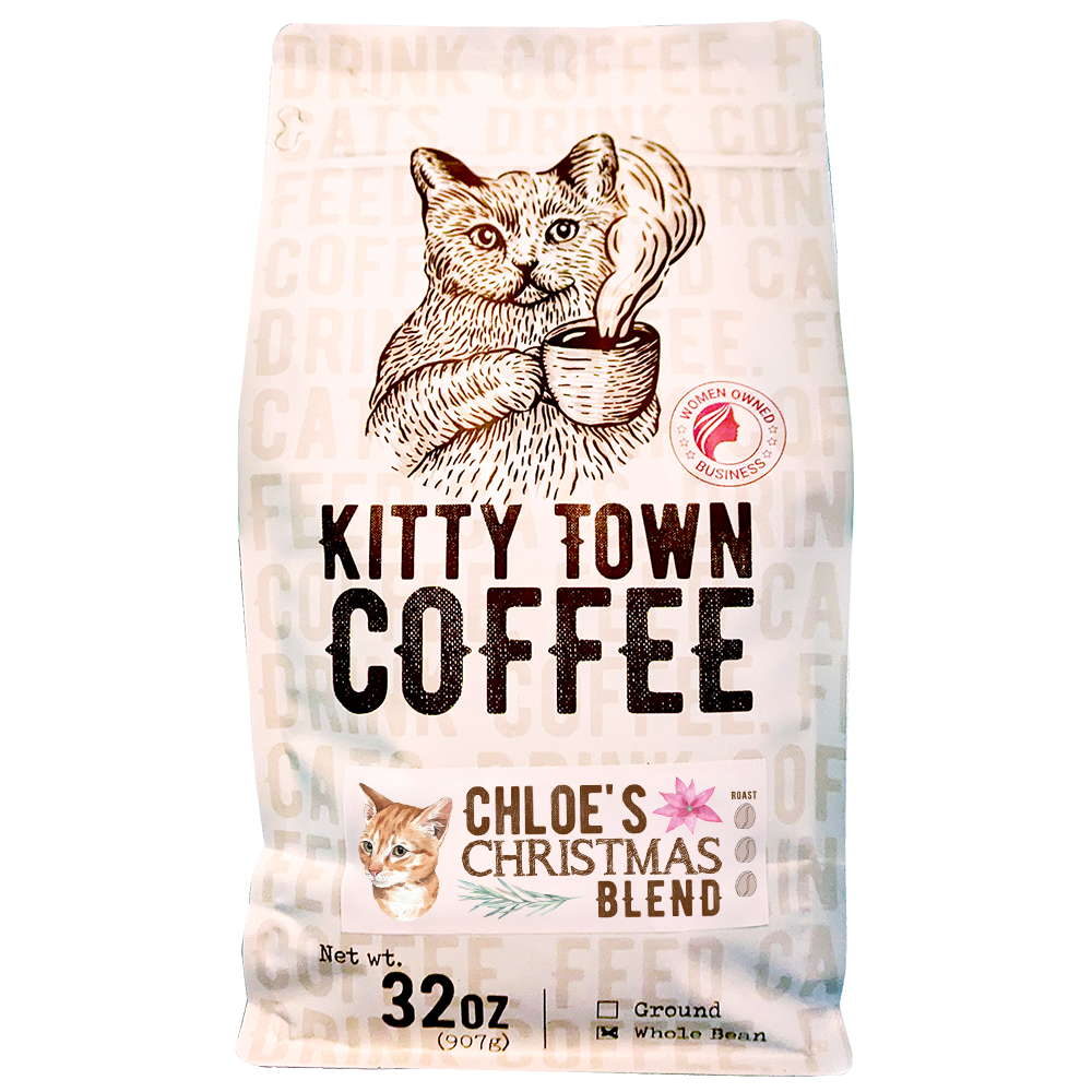 A 2l bag of Chloe's Christmas Blend