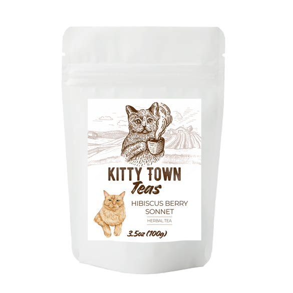 A bag of Hibiscus Berry herbal tea