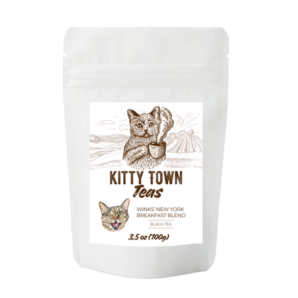 A bag of loose leaf tea