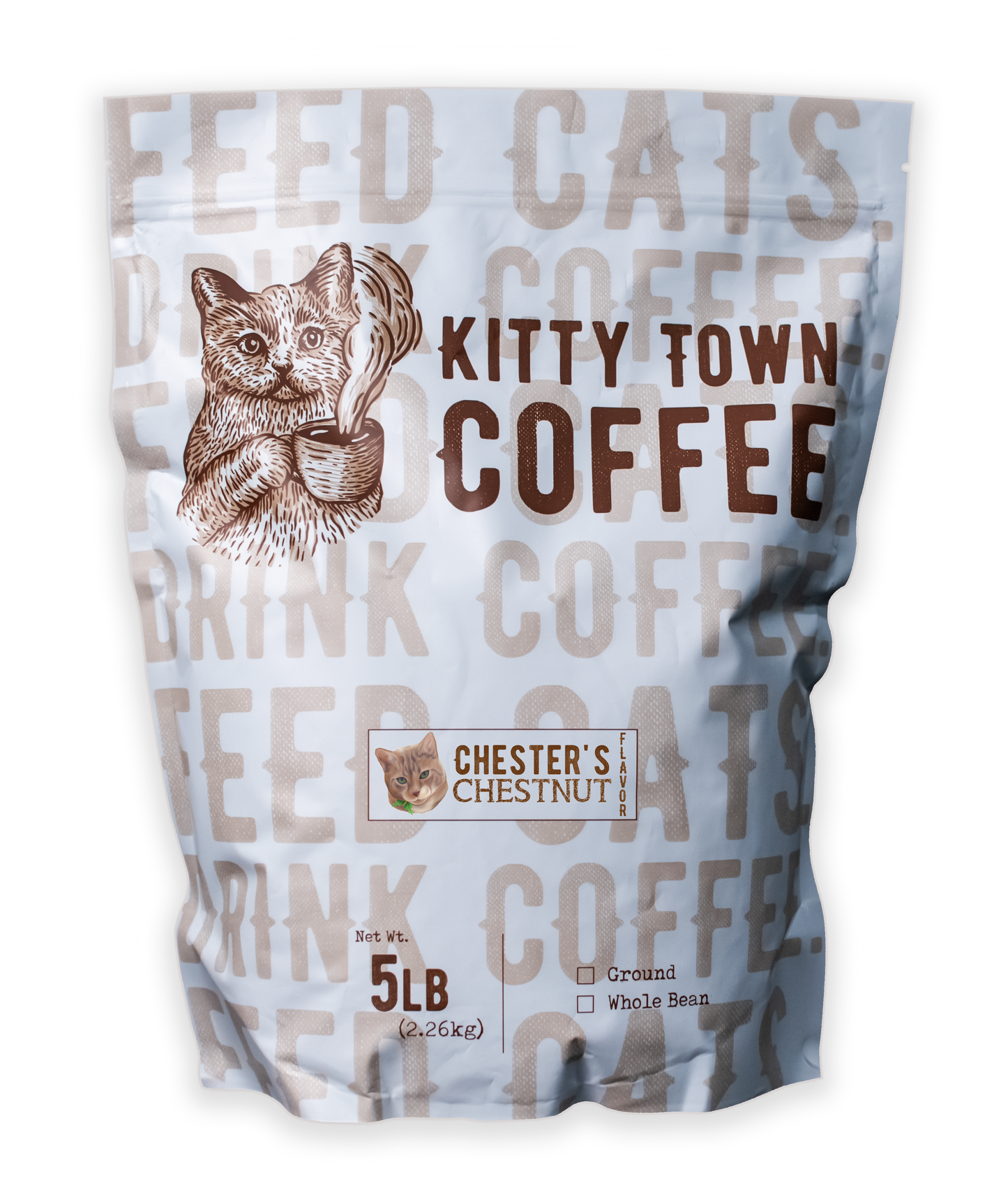 A 5lb bag of coffee