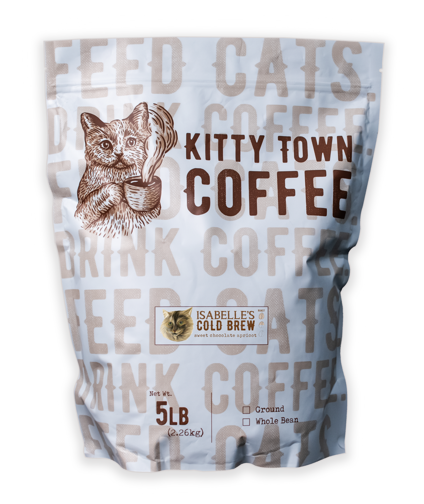 A 5lb bag of coffee