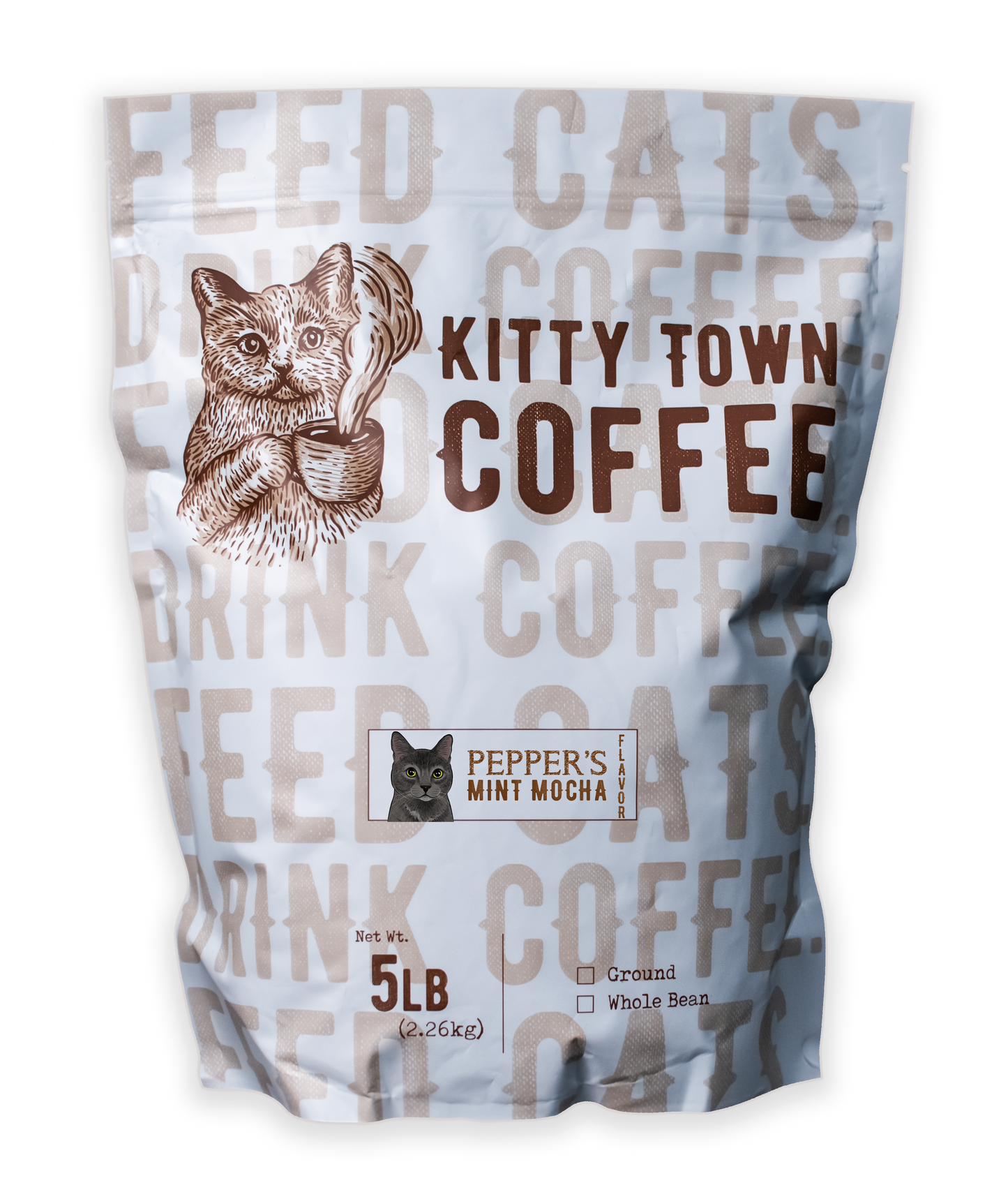 A 5lb bag of coffee