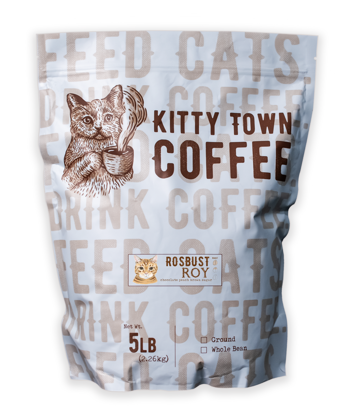 A 5lb bag of coffee