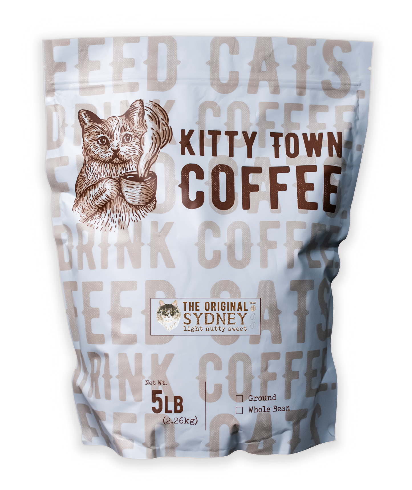A 5lb bag of coffee