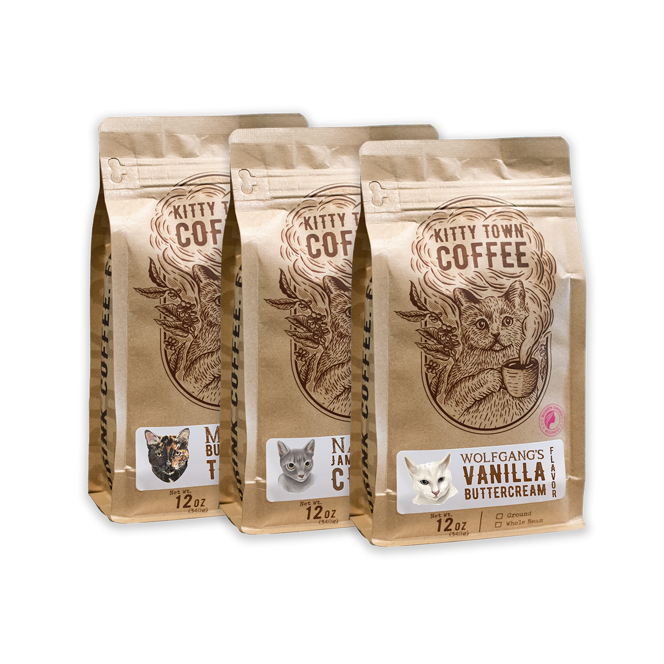3 Bag Flavor Sampler: Wolfgang, Mika, Nadia