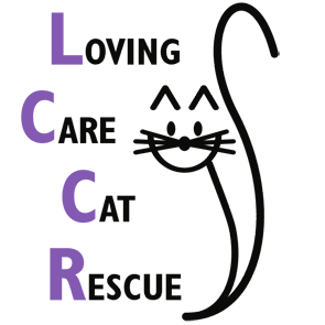 The logo for Loving Care Cat Rescue