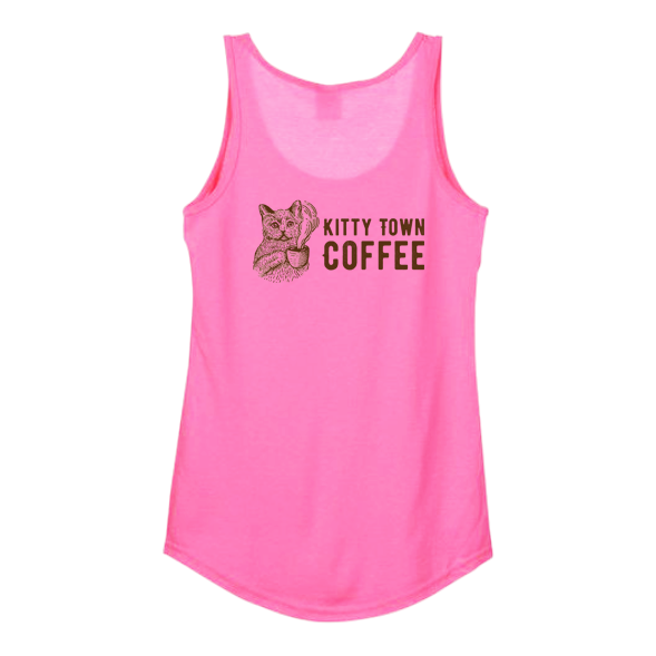 Cat Mama Tank - Neon Pink
