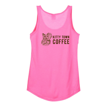 Cat Mama Tank - Neon Pink