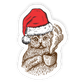 Christmas Kitty Town Sticker