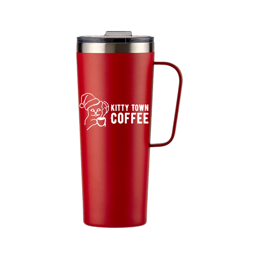 Kitty Town Red Christmas Tumbler
