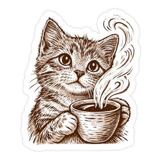Kitty Town Kitten Sticker