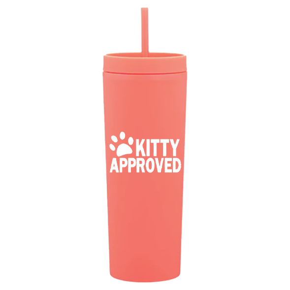 Limited Edition Peach Kitty Approved Tumbler