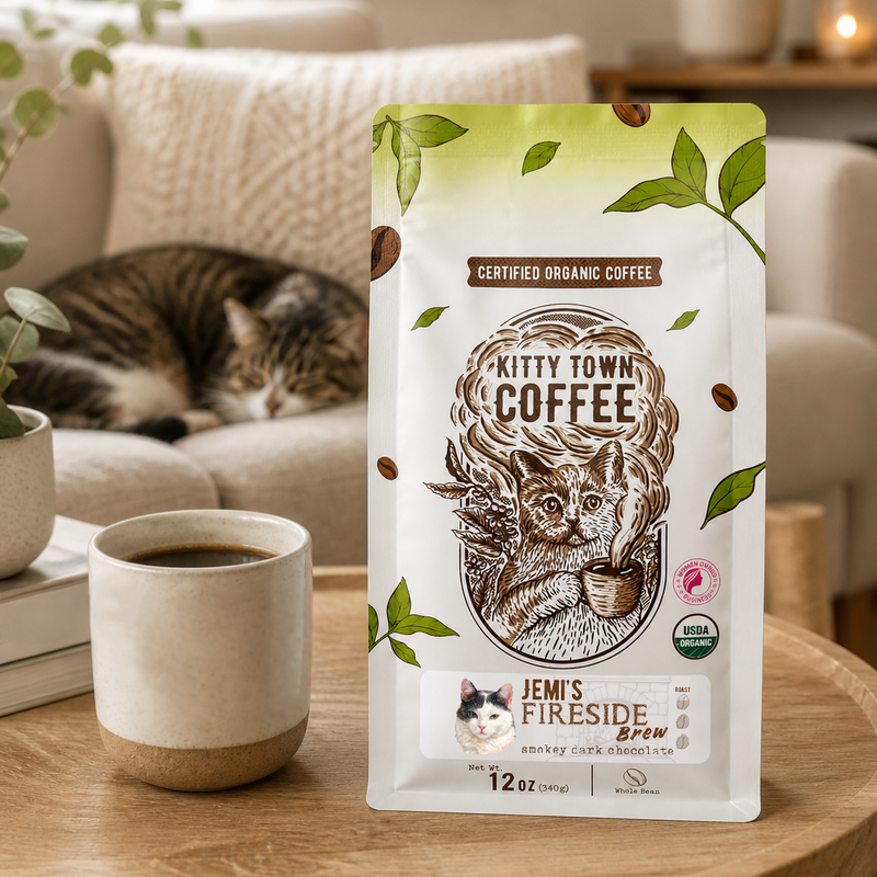 A bag of Jemi coffee