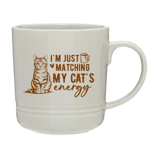 Matching My Cat Energy Mug
