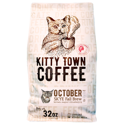 A 2lb bag of October Skye coffee