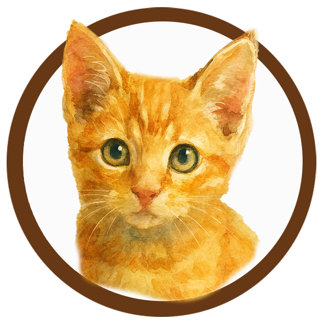 an animated picture of peanut, the cat