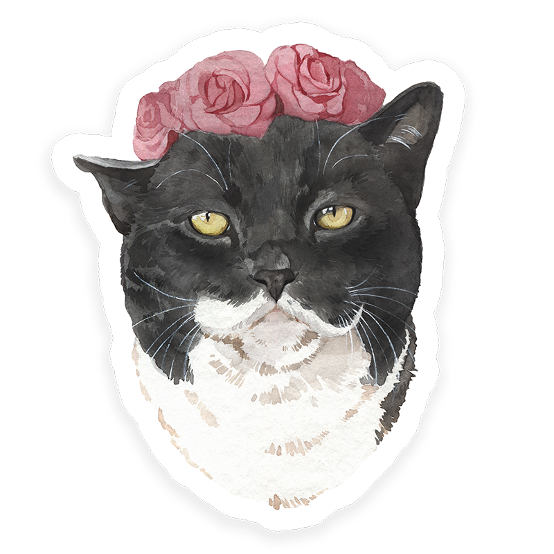 Spring Kitty Sticker