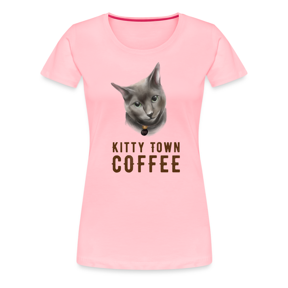 Max Kitty Town Coffee Shirt - pink