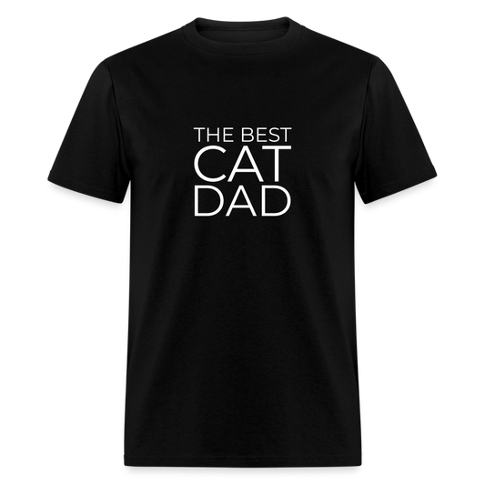 The Best Cat Dad Shirt - black