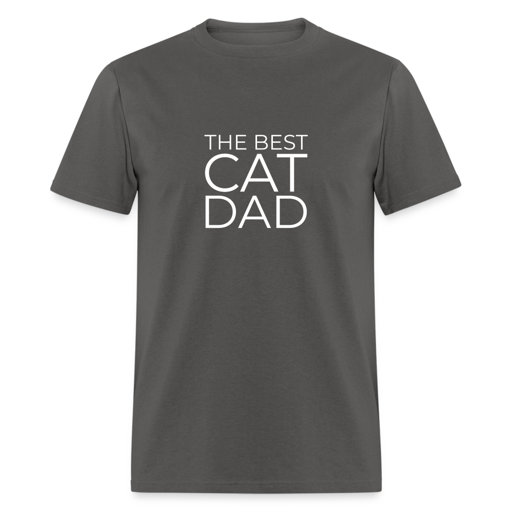 The Best Cat Dad Shirt - charcoal