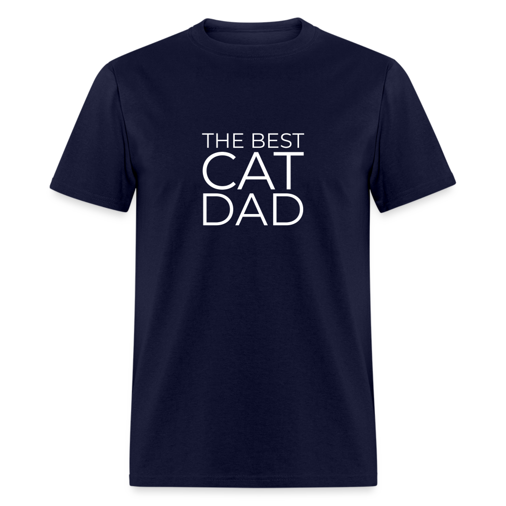 The Best Cat Dad Shirt - navy