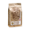 A packaged bag of Kitty Town Coffee's Beans Espresso Blend with an illustration of a cat on the front.
