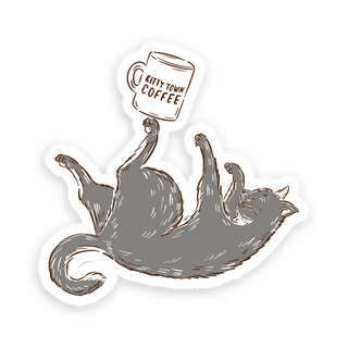 Cat Mug Sticker