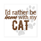 Home With My Cat Sticker