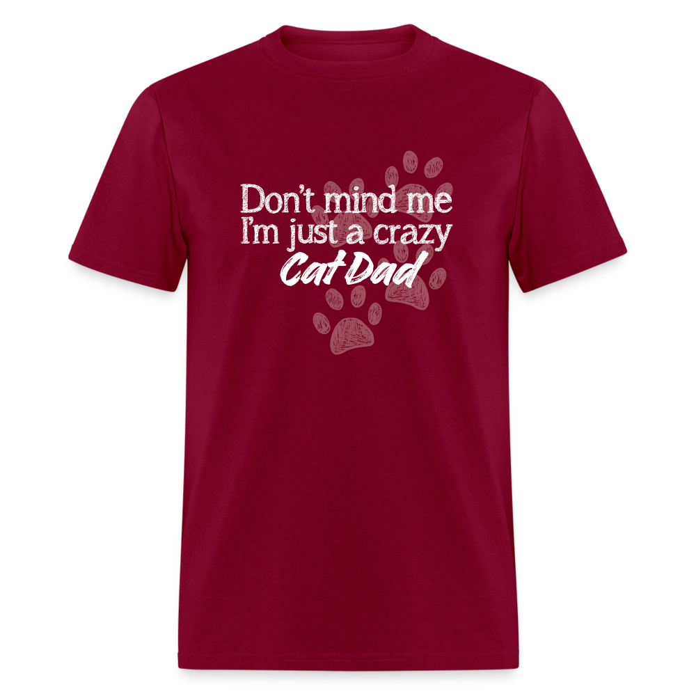Cat Dad T-Shirt - burgundy