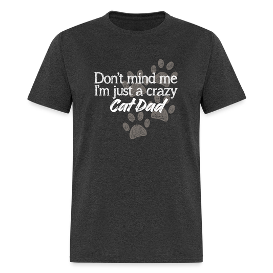 Cat Dad T-Shirt - heather black