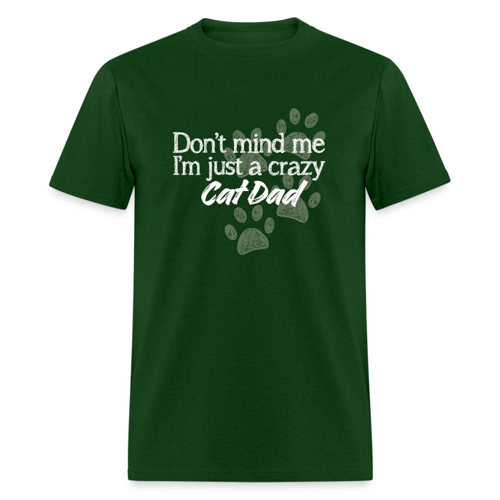 Cat Dad T-Shirt - forest green